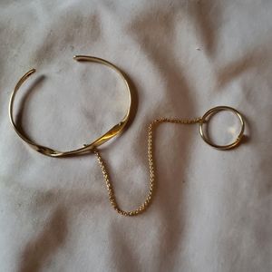 Stella & Dot bracelet chain to ring